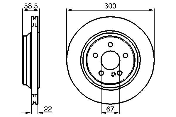 Bosch 0986478473 Brake Disc - 5