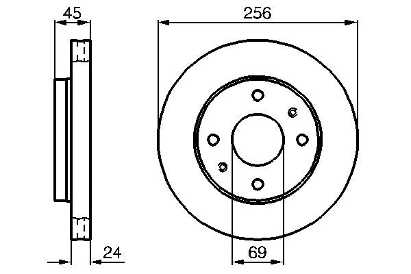 Bosch 0986478531 Brake Disc - 5