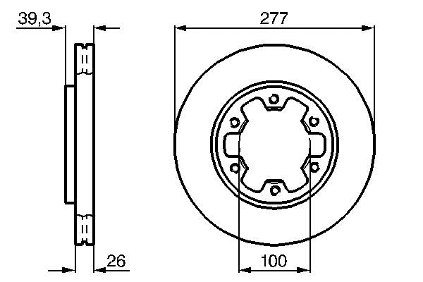 Bosch 0986478532 Brake Disc - 5