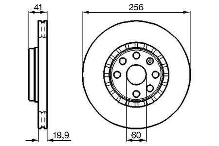 Bosch 0986478535 Brake Disc - 5