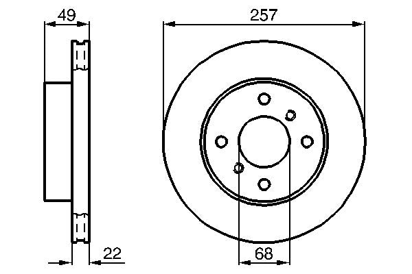 Bosch 0986478567 Brake Disc - 5