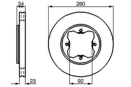 Bosch 0986478568 Brake Disc - 5