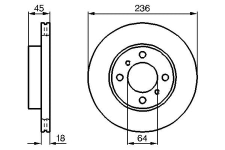 Bosch 0986478572 Brake Disc - 5