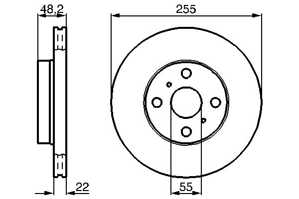 Bosch 0986478578 Brake Disc - 5