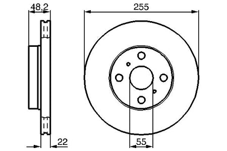 Bosch 0986478578 Brake Disc - 5