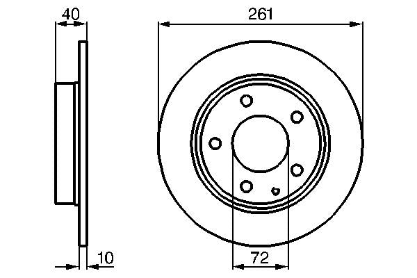 Bosch 0986478633 Brake Disc - 5