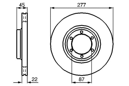 Bosch 0986478635 Brake Disc - 4