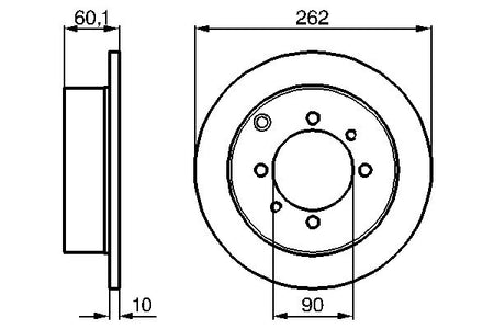 Bosch 0986478655 Brake Disc - 5
