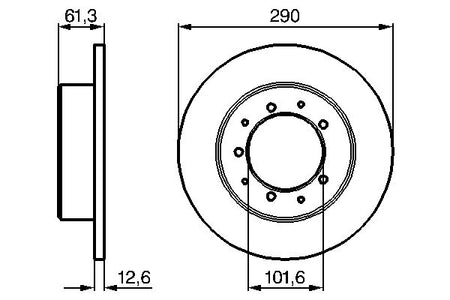 Bosch 0986478656 Brake Disc - 5