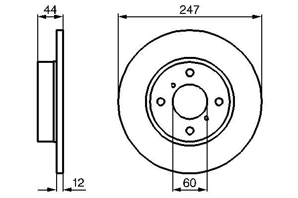 Bosch 0986478729 Brake Disc - 5
