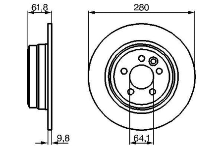 Bosch 0986478837 Brake Disc - 5