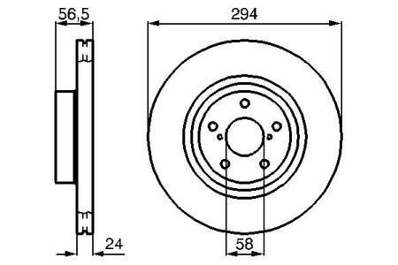 Bosch 0986478977 Brake Disc - 5