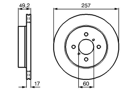 Bosch 0986478984 Brake Disc - 5