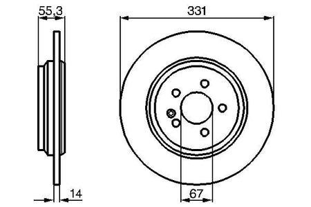 Bosch 0986478995 Brake Disc - 5