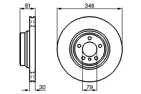 Bosch 0986479003 Brake Disc - 5