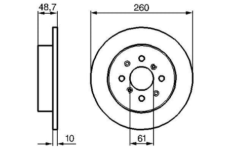 Bosch 0986479014 Brake Disc - 5