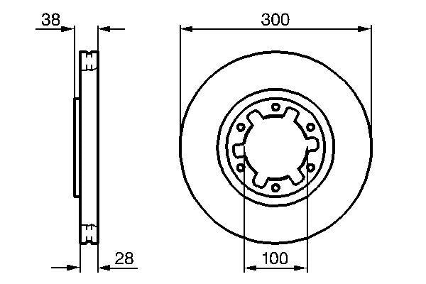 Bosch 0986479031 Brake Disc - 5