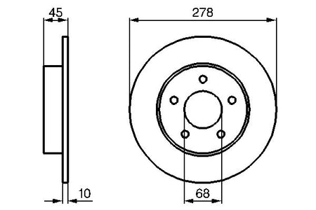 Bosch 0986479067 Brake Disc - 5