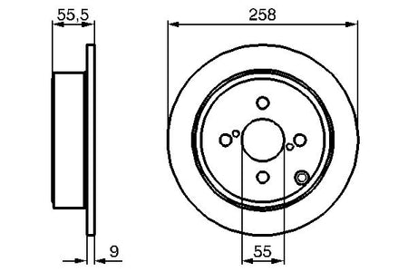 Bosch 0986479086 Brake Disc - 5