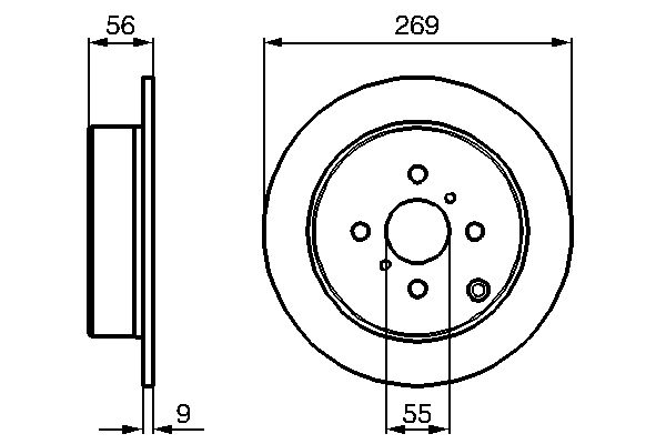 Bosch 0986479087 Brake Disc - 5