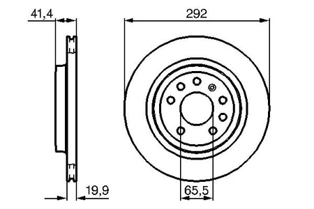 Bosch 0986479142 Brake Disc - 5