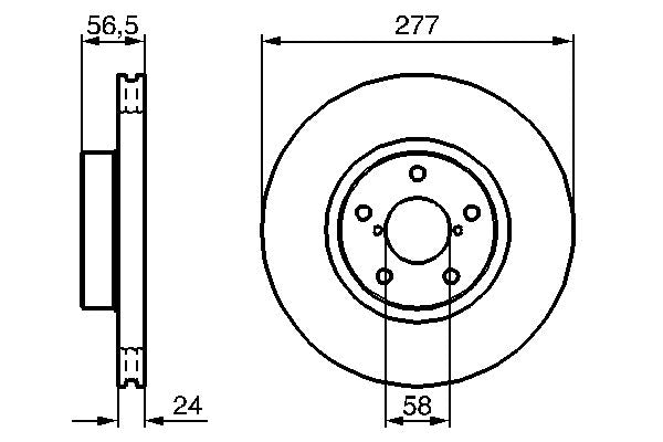 Bosch 0986479147 Brake Disc - 5