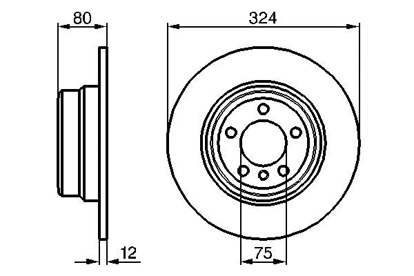Bosch 0986479167 Brake Disc - 5