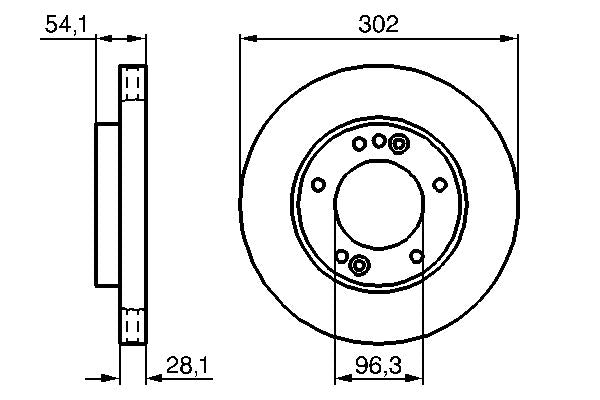 Bosch 0986479230 Brake Disc - 5