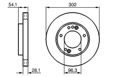 Bosch 0986479230 Brake Disc - 5