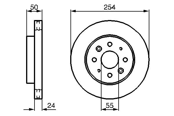 Bosch 0986479231 Brake Disc - 5