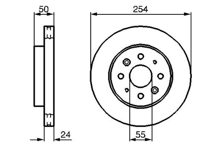Bosch 0986479231 Brake Disc - 5