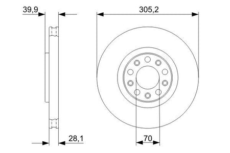 Bosch 0986479291 Brake Disc - 5