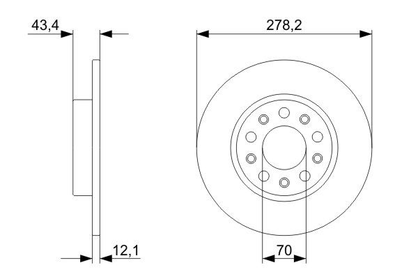 Bosch 0986479292 Brake Disc - 5