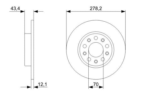 Bosch 0986479292 Brake Disc - 5