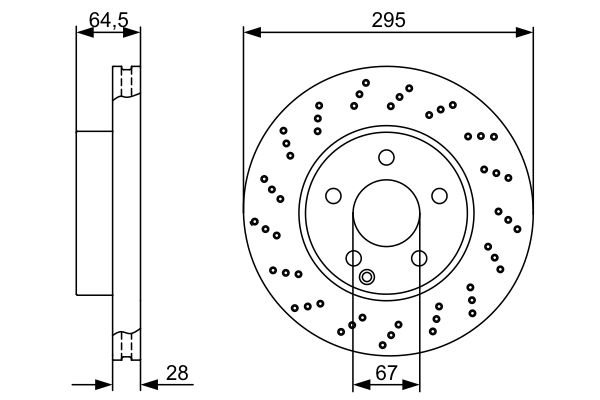 Bosch 0986479331 Brake Disc - 5