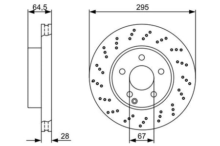 Bosch 0986479331 Brake Disc - 5