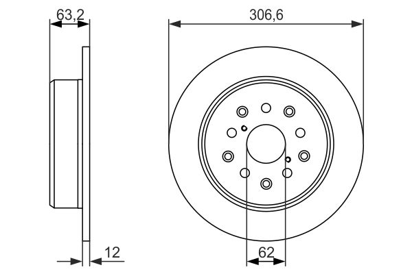 Bosch 0986479339 Brake Disc - 5