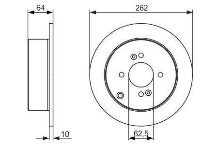 Bosch 0986479371 Brake Disc - 5