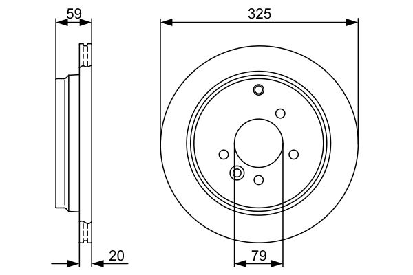 Bosch 0986479375 Brake Disc - 5