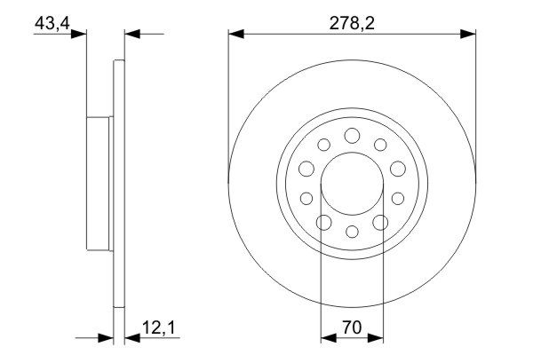 Bosch 0986479378 Brake Disc - 5