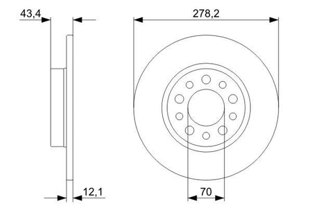 Bosch 0986479378 Brake Disc - 5