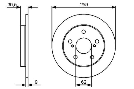 Bosch 0986479418 Brake Disc - 5