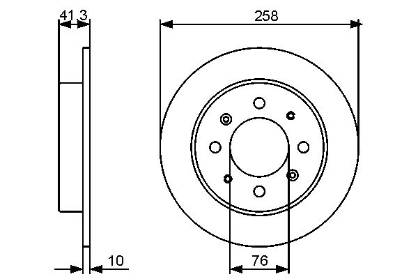Bosch 0986479462 Brake Disc - 5