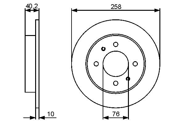 Bosch 0986479484 Brake Disc - 5