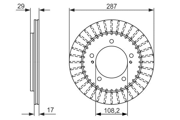 Bosch 0986479486 Brake Disc - 5