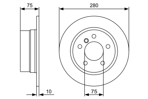Bosch 0986479494 Brake Disc - 5