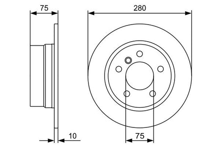 Bosch 0986479494 Brake Disc - 5