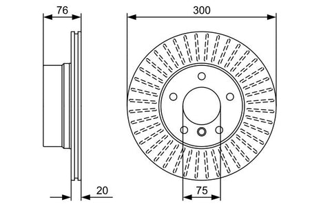 Bosch 0986479497 Brake Disc - 5