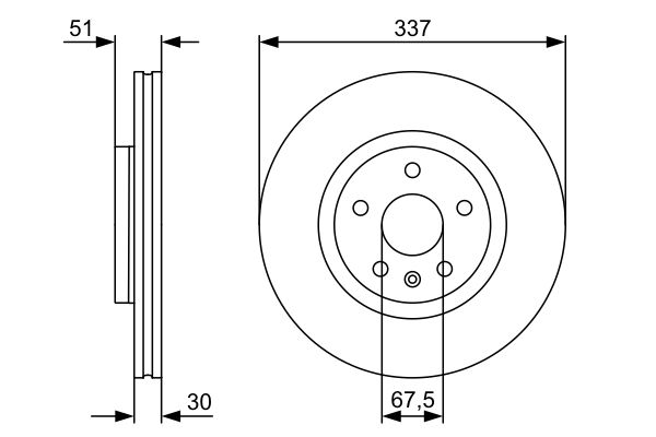 Bosch 0986479545 Brake Disc - 5