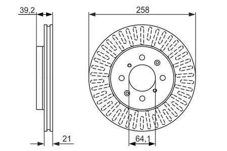 Bosch 0986479594 Brake Disc - 5